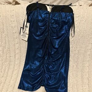 Sparkling blue mini dress
